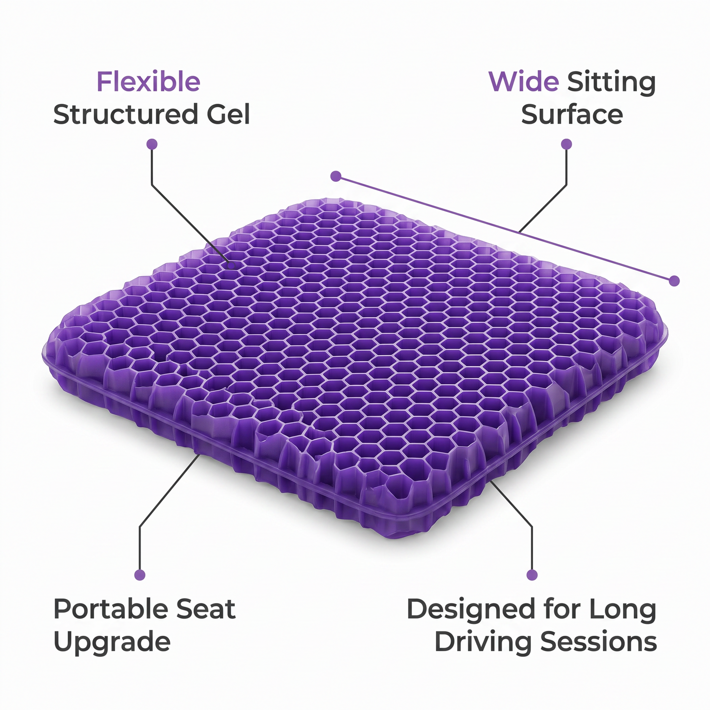 RigRest™ Driver Gel Seat Cushion