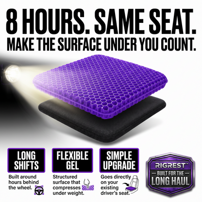 RigRest™ Driver Gel Seat Cushion