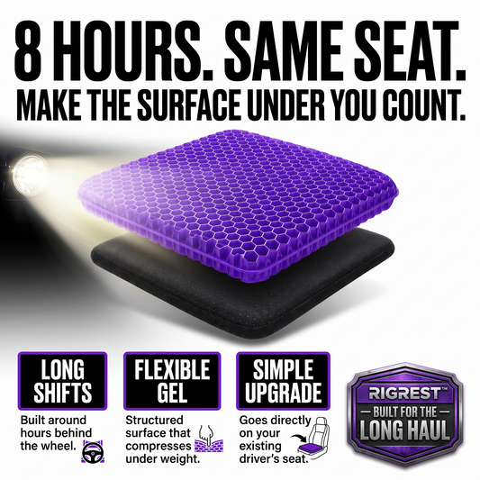 RigRest™ Driver Gel Seat Cushion