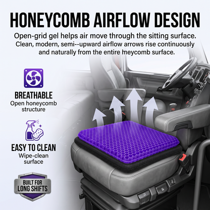 RigRest™ Driver Gel Seat Cushion