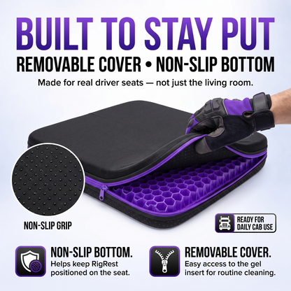 RigRest™ Driver Gel Seat Cushion